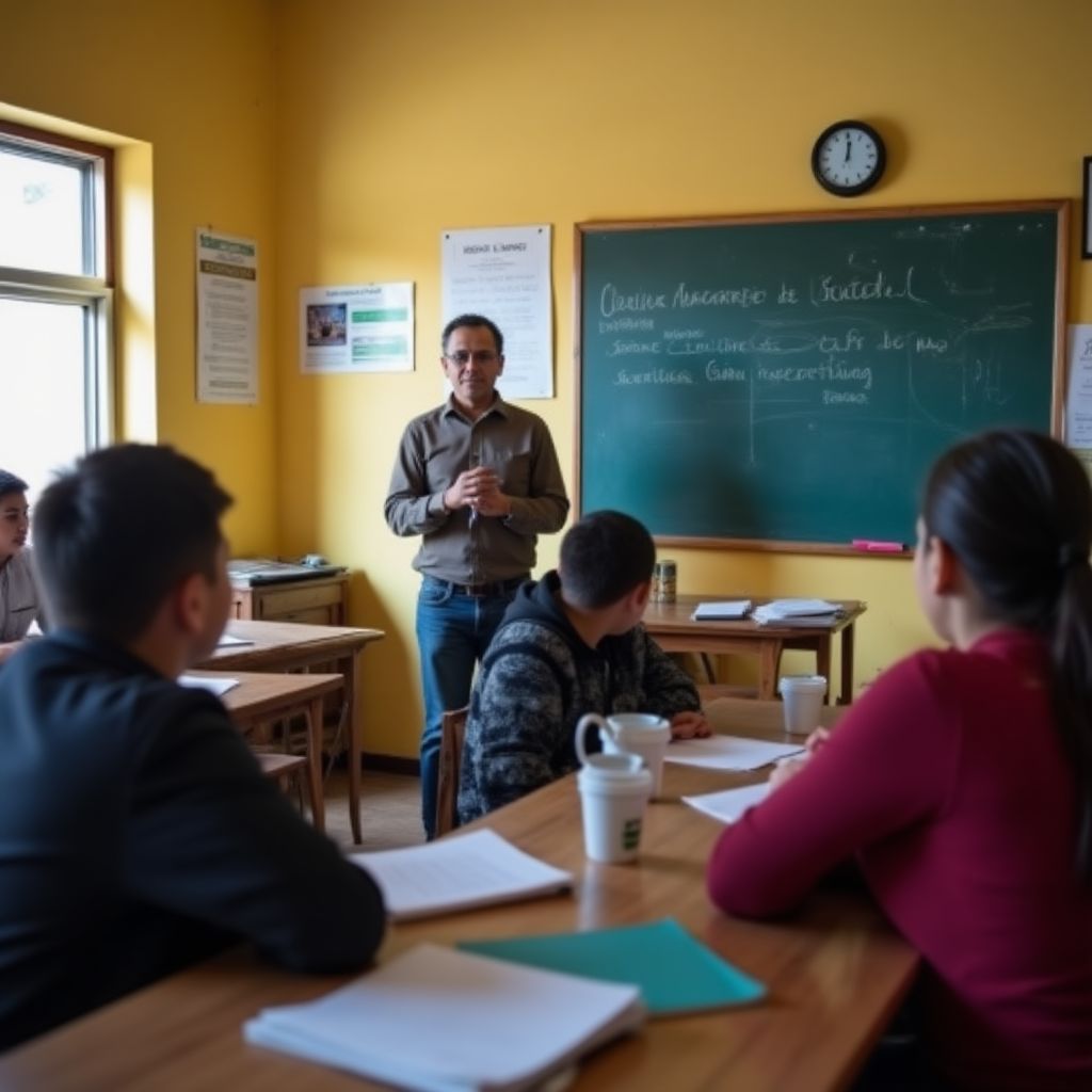 Visita a escuela rural